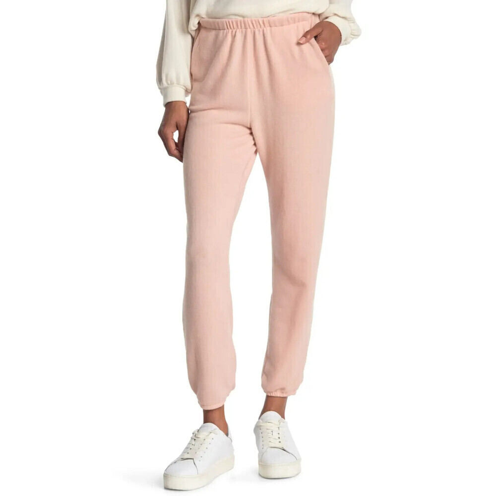Lush women's Knit Brushed Joggers In Mahogany Size L